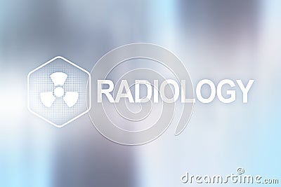 Radiology medical technology on virtual screen. Healthcare. Stock Photo