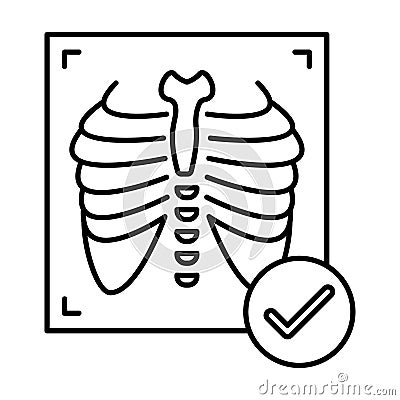 Radioscopy Line Style vector icon which can easily modify or edit Vector Illustration