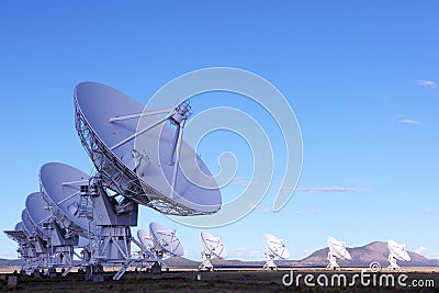 Radiotelescopes Stock Photo