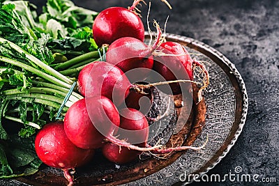 Radish. Fresh Radish. Red fresh radish. Fresh Vegetable. Healthy fresh vegetable Stock Photo