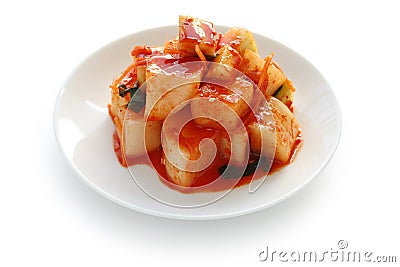 Radish kimchi , korean food Stock Photo