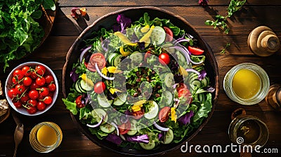 radish salad picnic food Cartoon Illustration