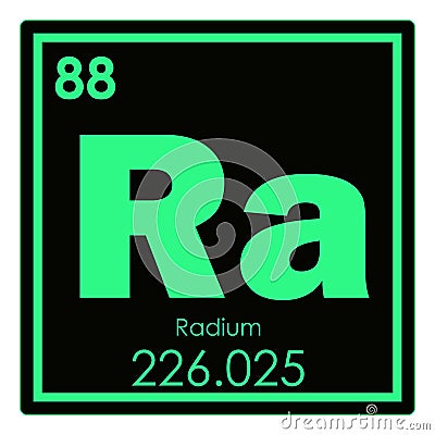 Radium chemical element Stock Photo
