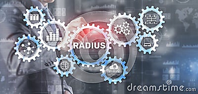 Radius. Protocol for implementing authentication Stock Photo
