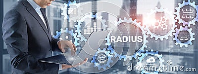 Radius. Protocol for implementing authentication Stock Photo
