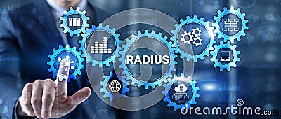 Radius. Protocol for implementing authentication Stock Photo