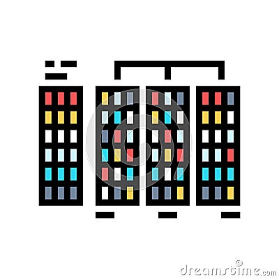 radix sort algorithm color icon vector illustration Vector Illustration