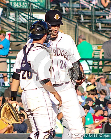 Radley Haddad and David Palladino, Charleston RiverDogs Editorial Stock Photo