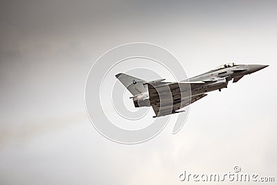 RADOM, POLAND - AUGUST 23: Italian EFA-2000 Eurofighter Typhoon Editorial Stock Photo