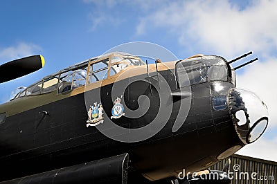 RAF east Kirkby Lancaster bomber Editorial Stock Photo