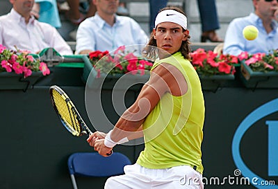 Rafa Nadal during game Editorial Stock Photo