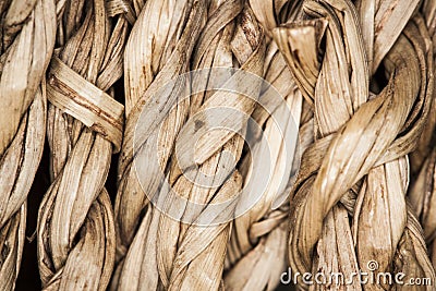 Raffia closeup Stock Photo