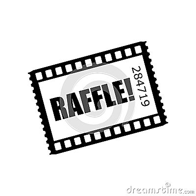 Raffle Ticket Word Enter Contest Stock Photo