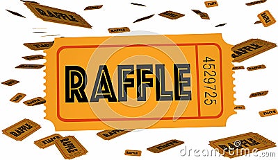 Raffle Tickets Contest Stock Photo