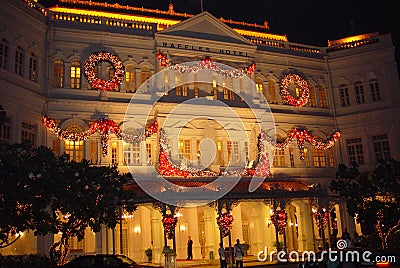 Raffles Hotel Singapore Editorial Stock Photo