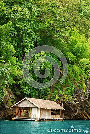 Raft house Stock Photo