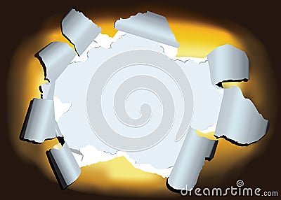 Ragged hole Vector Illustration