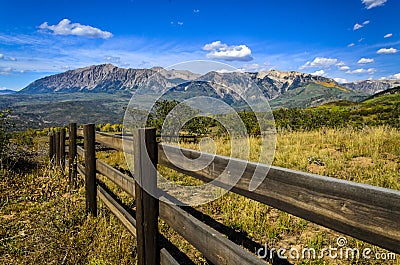 The Ragged Mountains in the fall Stock Photo