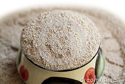 Ragi Millet Flour powder Stock Photo