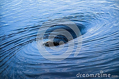 The raging whirlpool. Stock Photo