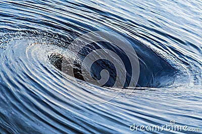 The raging whirlpool. Stock Photo