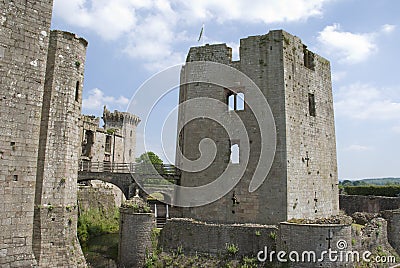 Raglan Castle Stock Photo