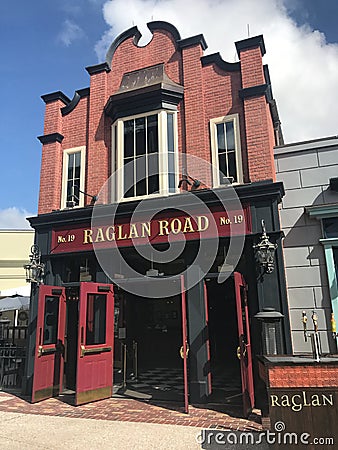 Raglan Road, Disney Springs, Orlando, FL Editorial Stock Photo