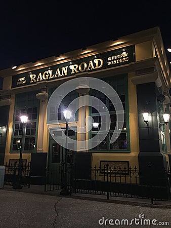 Raglan Road, Disney Springs, Orlando, Florida Editorial Stock Photo