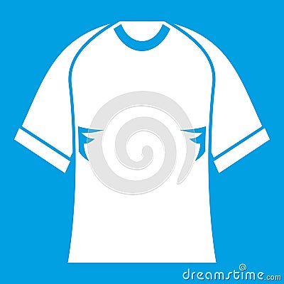 Raglan tshirt icon white Vector Illustration