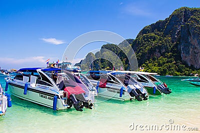 Rai Lay Beach Krabi Thailand, Mahya bay, Maya bay Editorial Stock Photo