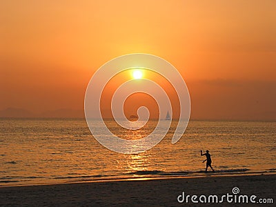 Rai Leh beach, Krabi, Thailand Stock Photo