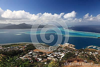 Raiatea and Tahaa Stock Photo