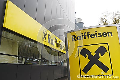 Raiffeisen Bank Editorial Stock Photo