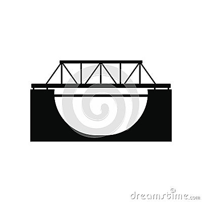 Rail bridge icon Vector Illustration