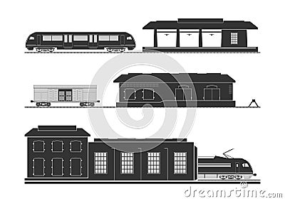 Rail infrastructure Vector Illustration