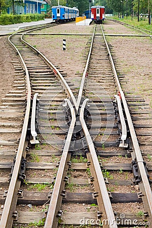 Rail road Stock Photo