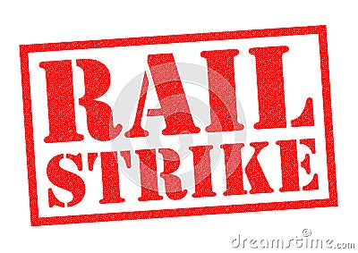 RAIL STRIKE Stock Photo