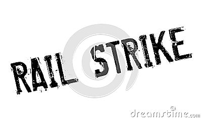 Rail Strike rubber stamp Vector Illustration