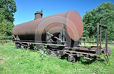 Rail tank car Stock Photo