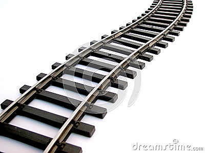 Rail track Stock Photo