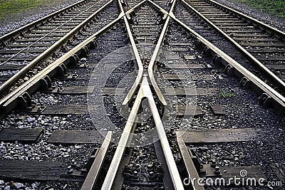 Rail tracks Stock Photo