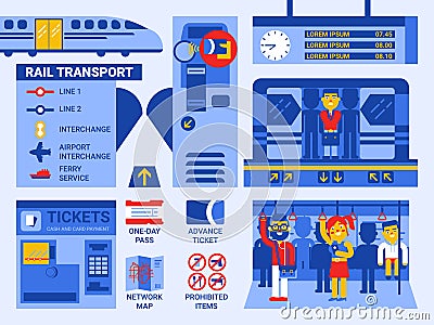 Rail Transport Vector Illustration