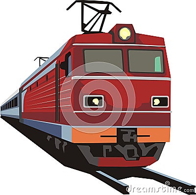 Rail way transporter Vector Illustration