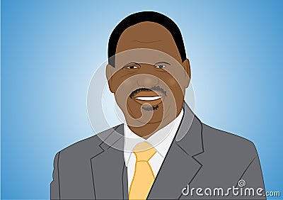 Raila vector illustration for use with content creation Cartoon Illustration