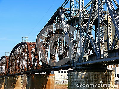 Railroad Bridge Stock Photo