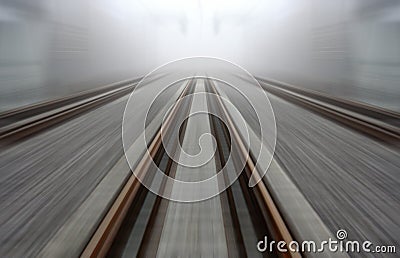 Railroad Speed Stock Photo