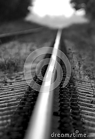 Railroad track Stock Photo