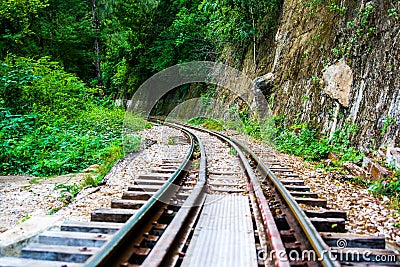 Railroad tracks Stock Photo