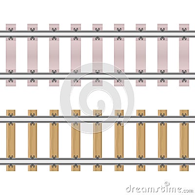 Railroad vector illustration isolated Vector Illustration