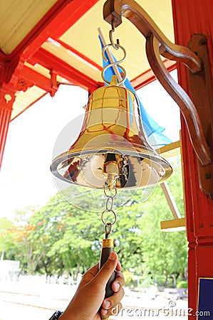 Railway Bell Stock Photo